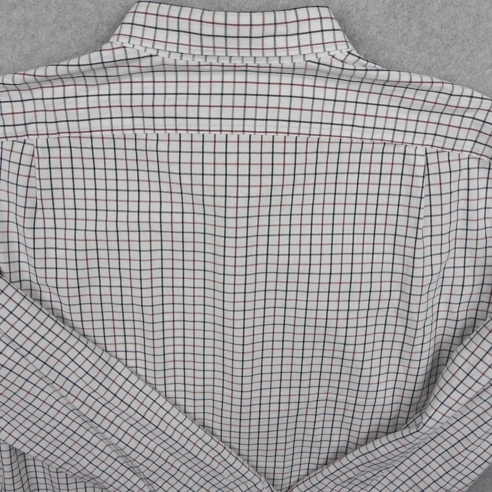 J.Crew Button Up Shirt Mens L Slim Flex Washed Check Long Sleeve Pocket